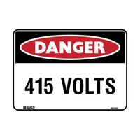 BRADY SIGNS 415 VOLTS - METAL