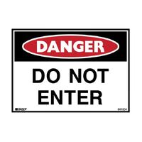 DANGER DO NOT ENTER - EXTRA LARGE METAL SIGN