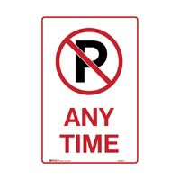 NO PARKING AT ANYTIME - METAL