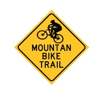 KEEP OUT TRAIL BIKES AHEAD - METAL SIGNAGE