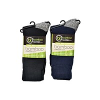 Bamboo 3-Yarn Work Socks 2-Pack