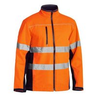 Bisley Taped Hi Vis Soft Shell Jacket