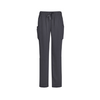 Biz Care Womens Avery Multi-Pocket Straight Leg Pants