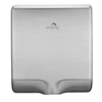 Dolphy tornado touchless automatic wall mount hand dryer 1000w stainless steel - silver