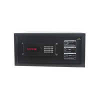 Dolphy freeze system led digital safe - steel - 42x37x20 cm - black