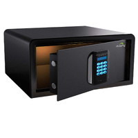 Dolphy freeze & automatic door function led digital safe - steel - 42x37x20 cm - black