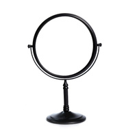 Dolphy dual sided 360° 5x tabletop magnifying mirror 8 inch - black