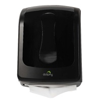 Dolphy slimline durable abs paper towel dispenser - black