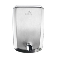 Dolphy manual stainless steel liquid soap dispenser 500ml - silver