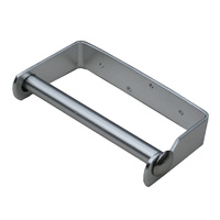 Dolphy elegant space saving stainless steel toilet roll holder - silver