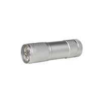 Torch Aluminium LED Batteries Included Silver