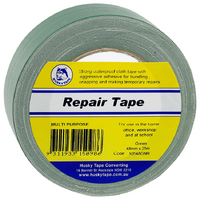 Husky Tape 24x Pack 105 Green Cloth Tape Retail 48mm x 25m