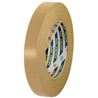 Husky Tape 100x Pack 108 Flatback Paper Tape Brown 24mm x 50m
