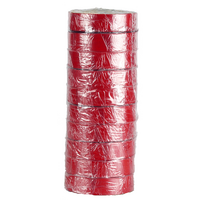 Husky Tape 10x Pack 440 Red Insulation Tape 18mm x 20m