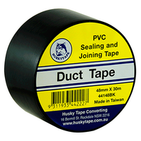 Husky Tape 60x Pack 441 Black Duct Tape 48mm x 30m
