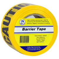 Husky Tape 16x Pack 560 Barrier Warning Tape Yellow Caution Do Not Enter 75mm x 100m