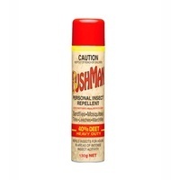 12x Bushman Personal Insect Repellent Ultra Aerosol Pack 130g