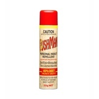 12x Bushman Personal Insect Repellent Ultra Aerosol 225g