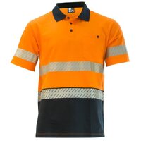 KM Workwear Taped Short Sleeve Two Tone Polo Shirt