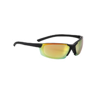 549 Safety Glasses Black Frame Brown Mirror AS AF lens 12x Pack