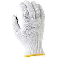Knitted Poly/Cotton Glove with PVC Dots Retail Carded
