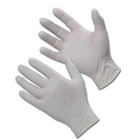 Latex Disposable Gloves Unpowdered Box 100