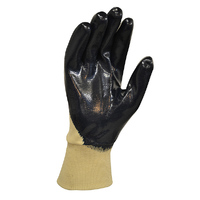 Blue Knight Nitrile 3/4 Dipped Glove Knit Wrist 12x Pack