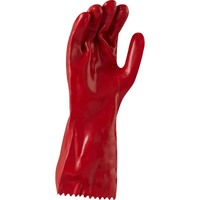 Maxisafe Red PVC single dipped 35cm Carded 12x Pack