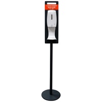Powder Coated Floor Dispenser stand round base complete with Spray Dispenser