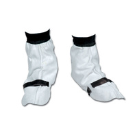 Welders Spats Buckle & Strap Natural Split Leather