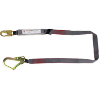 Maxisafe Single Webbing Lanyard With Snaphook & Scaffold Hook 2m