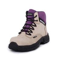 Mack Axel Womens Lace-Up Safety Boots Fawn Purple Size 8