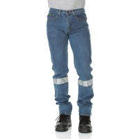 WORKIT Classic Fit Stonewash Stretch Taped Denim Jeans