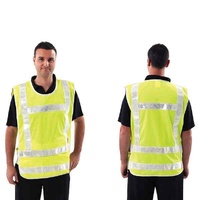 Traffic Controller Vest White Reflective Tape