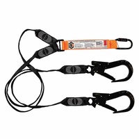 Elite Double Leg Shock Absorbing Webbing Lanyard with Hardware KD & ST X2