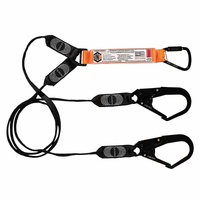 Elite Double Leg Shock Absorbing Webbing Lanyard with Hardware KT & SD X3