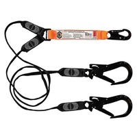 Elite Double Leg Shock Absorbing Webbing Lanyard with Hardware SN & ST X2