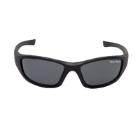 Slingshot polarised safety sunglasses rsp2730 - matt black frame/smoke lens