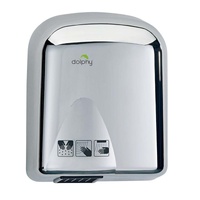 Dolphy tranquil touchless automatic wall mount hand dryer 1650w stainless steel - silver