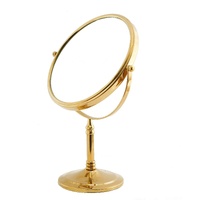 Dolphy dual sided 360°  5x tabletop magnifying mirror 8 inch - golden