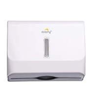 Dolphy multifold slimline durable abs paper towel dispenser - white