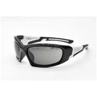 Eyres by Shamir BERCY Matt Black & White Frame Grey Lens Safety Glasses