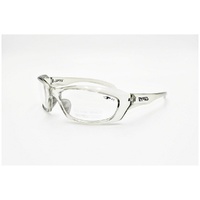Eyres by Shamir RAZOR Crystal Smoke Frame Clear Lens Safety Glasses