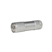 Torch Aluminium LED Batteries Included Silver