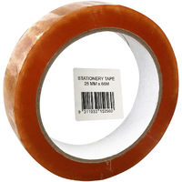 Husky Tape 72x Pack 155 Clear Stationery Tape 25mm x 66m