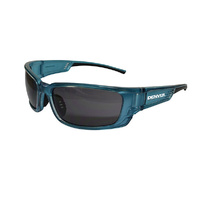 Denver Smoke Safety Glasses Blue Frame 12x Pack