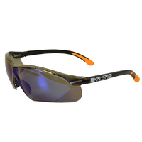 KANSAS Safety Glasses with Anti-Fog Blue Mirror Lens 12x Pack