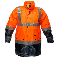 Prime Mover Eyre Lightweight Hi-Vis Rain Jacket with Tape