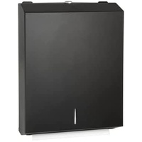 Stainless Steel Slimline Paper Towel Dispenser - Black