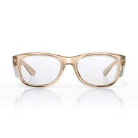 SafeStyle Classics Champagne Frame Clear Lens Safety Glasses